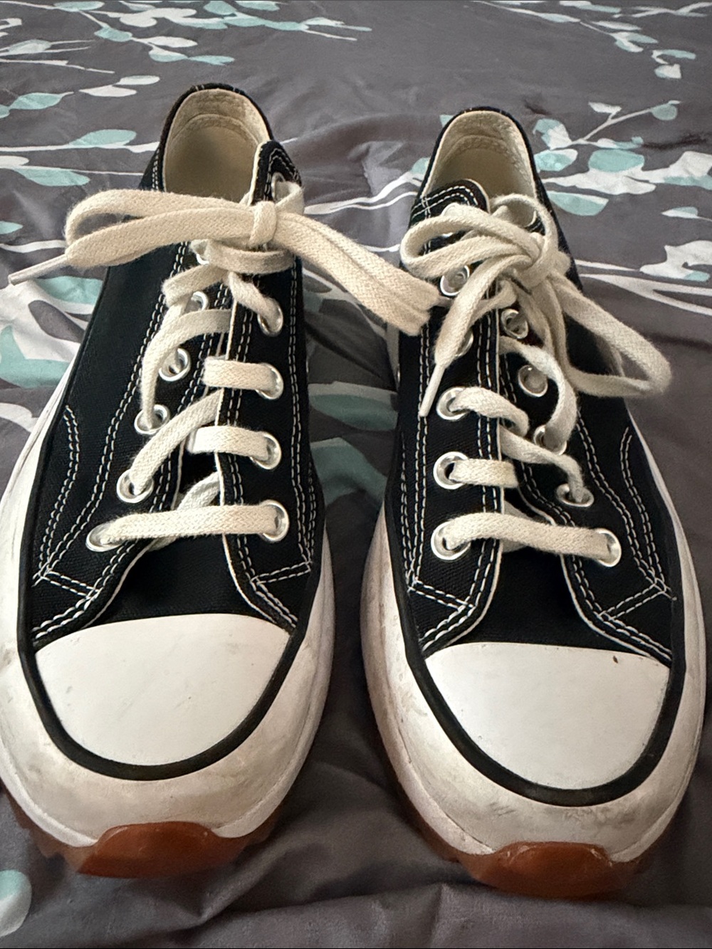 Converse Black and White Low-Top Canvas Sneakers